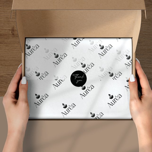 Papier Mousseline Emballage de marque de logo d'entreprise (Créateur téléchargé)