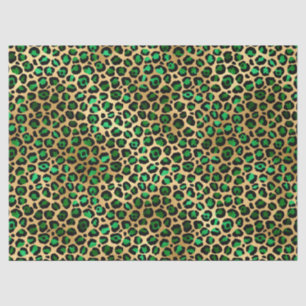 Papier Mousseline Emerald et Gold Safari Series Design 8