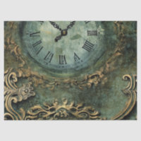Émeraude Green Rustic Steampunk Horloge (1)