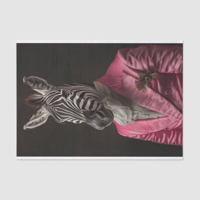 Papier Mousseline Emerson the Zebra (Recto)