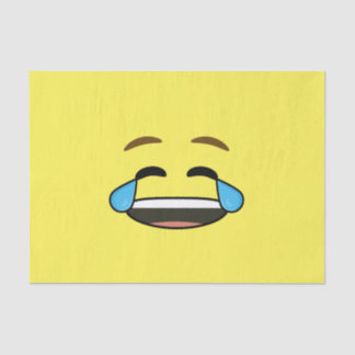 Papier Mousseline Emoji riant