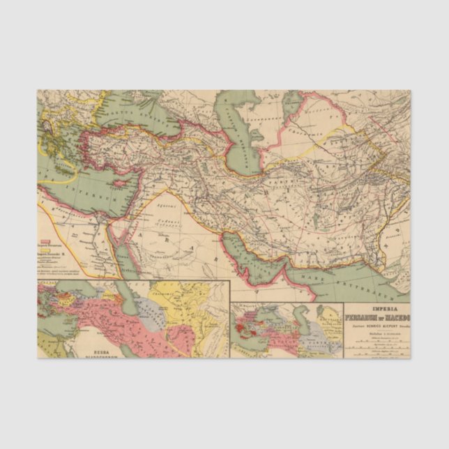 Papier Mousseline Empires antiques du monde des Persans, Macédoniens (Recto)