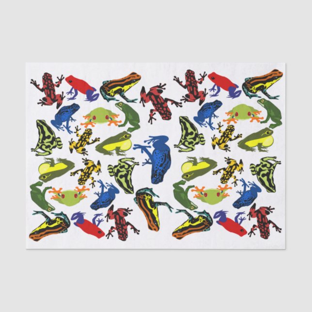 Papier Mousseline Empoisonnez les grenouilles de dard, grenouille (Recto)
