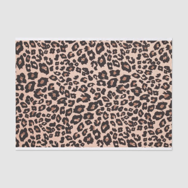Papier Mousseline Empreinte de léopard (Recto)