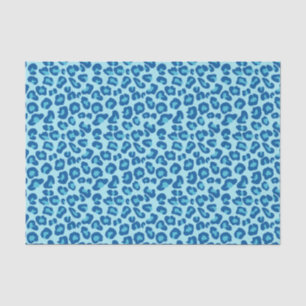 Papier Mousseline Empreinte de léopard dans Chambray clair à Dark De