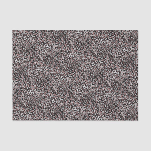 Papier Mousseline Empreinte de léopard Glam (Recto)