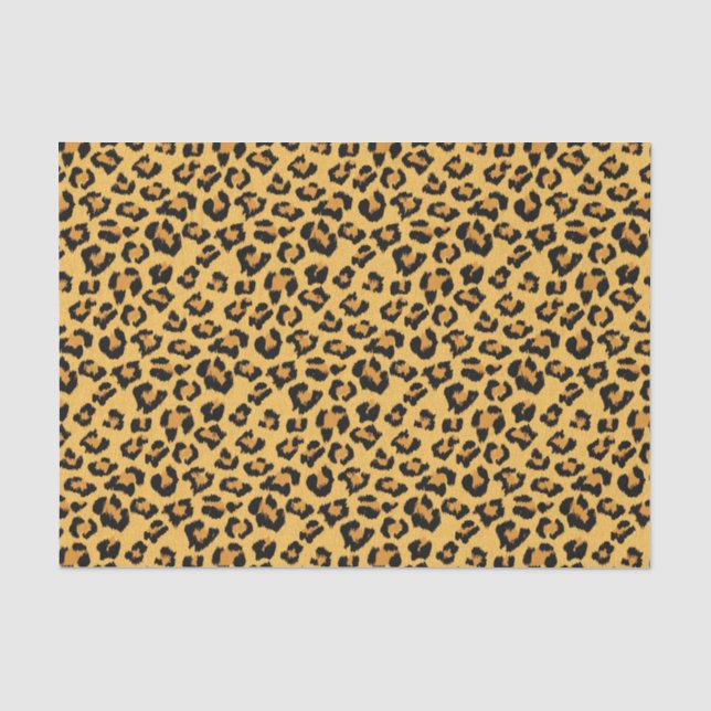 Papier Mousseline Empreinte de léopard naturel Fake Animal Fur Motif (Recto)
