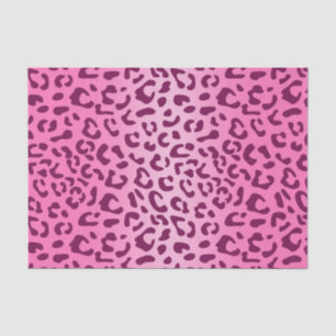 Papier Mousseline Empreinte de léopard rose élégant