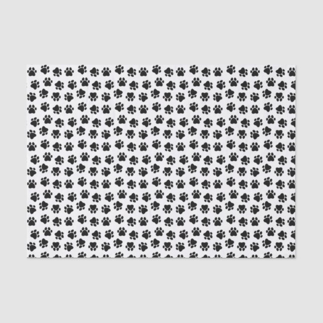 Papier Mousseline Empreinte de patte de chien (Recto)
