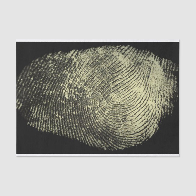 Papier Mousseline Empreinte digitale renversée de boucle (Recto)