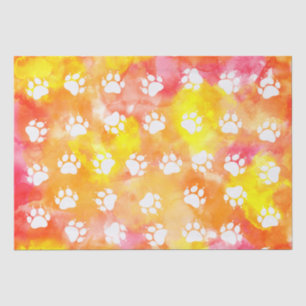 Papier Mousseline Empreintes de pattes de chat