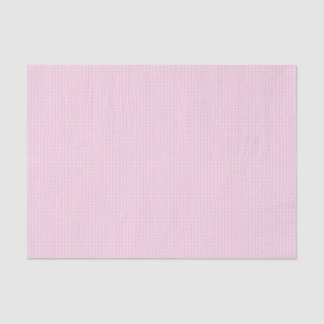 Papier Mousseline En vichy rose (Recto)