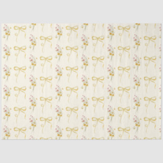 Papier Mousseline Enfant jaune fleur sauvage en fleurs