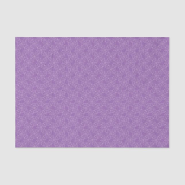 Papier Mousseline Enfants Halloween Éffrayant Spider Webs Purple (Recto)