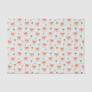 Papier Mousseline Enfants Jote Cartoon Fox Visite Champignons