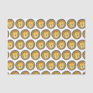 Papier Mousseline Enfants Lion Jungle motif