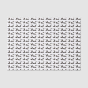 Papier Mousseline Enseignant de danse de chaussure Oxford noir et bl