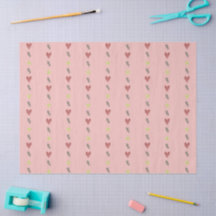 Ensemble de papiers d'emballage cadeau amusants Cœ