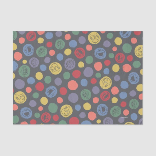 Papier Mousseline Ensemble Polka Motif (Recto)