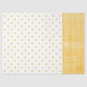 Papier Mousseline Enveloppe À petits pois Sunny Jaune Orange Blanche