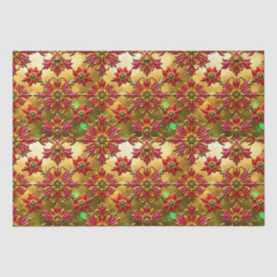 Papier Mousseline ~ Enveloppement de Noël multicolore ~