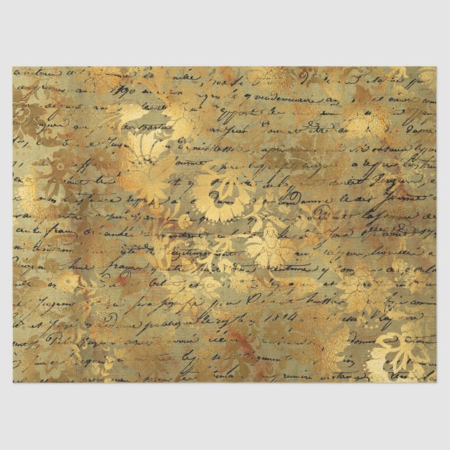 Papier Mousseline Ephemera Autumn Paper Series Design 15 (Recto)