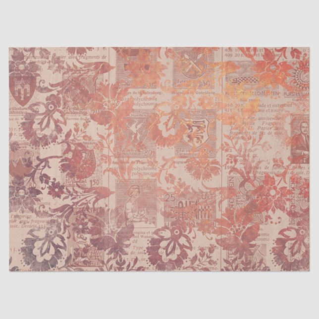 Papier Mousseline Ephemera Autumn Paper Series Design 25 (Recto)