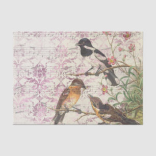 Papier Mousseline Ephemera Birds and Music