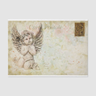 Papier Mousseline Ephemera Carte Postale Française Cute Baby Angle D