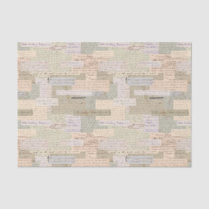 Papier Mousseline Éphémère de texte vintage