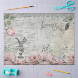 Papier Mousseline Éphémère Vintage Shabby Chic