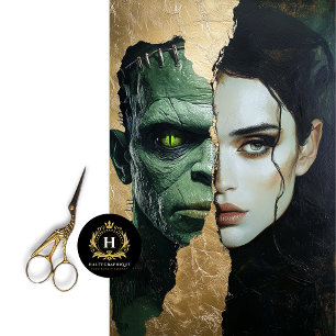 Papier Mousseline Épouse de Frankenstein Découpage papier de tissus