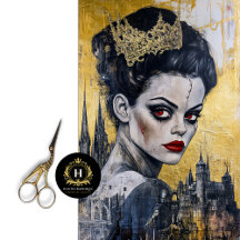 Épouse de Frankenstein Découpage papier de tissus