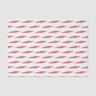 Papier Mousseline Équipe de rameurs d'aviron rouge Sports nautiques