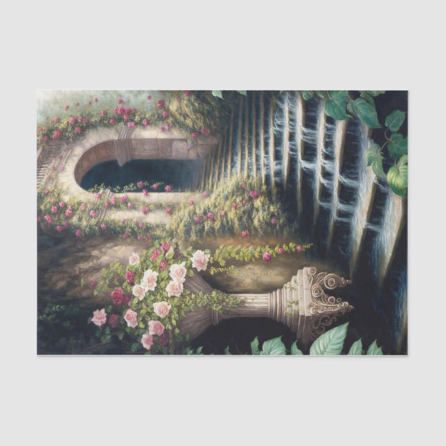 Papier Mousseline Escaliers de cascade (Recto)