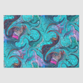 Papier Mousseline Escaliers en mosaïque Abstraite colorée ou à lunet