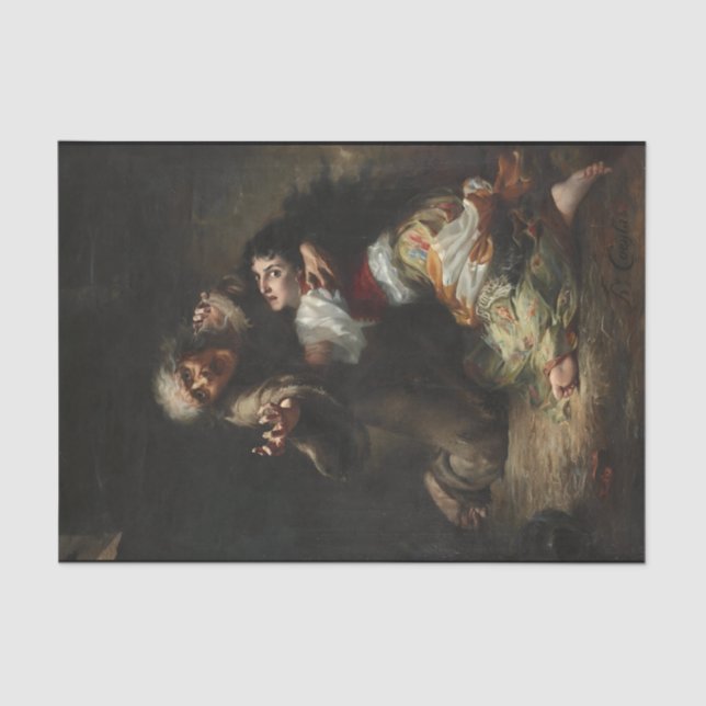 Papier Mousseline Esmeralda Henri Coeylas Art (Recto)