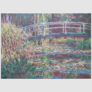 Papier Mousseline Etang Lily (Harmonie Rose), Monet