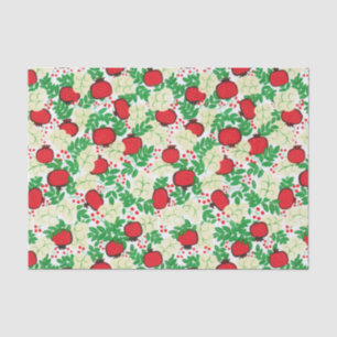Papier Mousseline Été Feuilles de fruits tropicaux Naturel