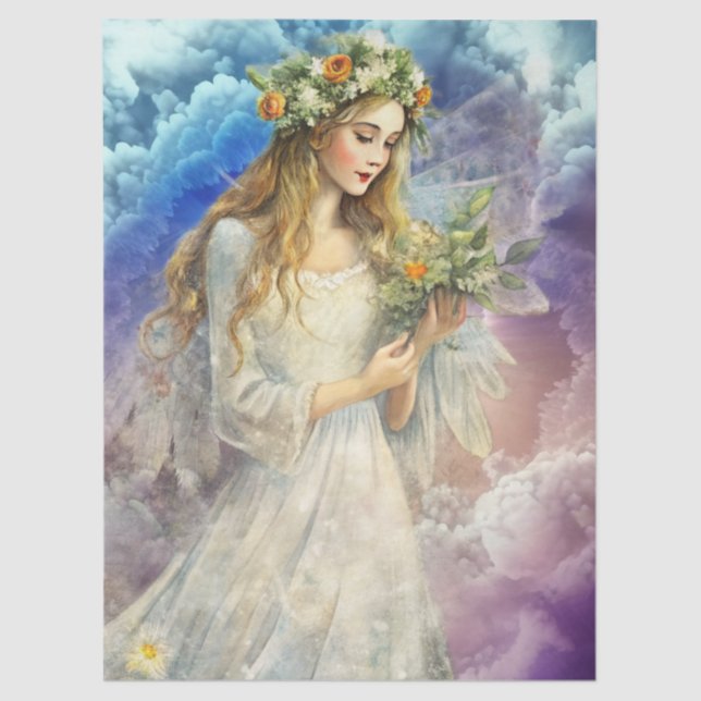 Papier Mousseline Ethereal Enchanted Heavenly Princess Decoupage (Recto)