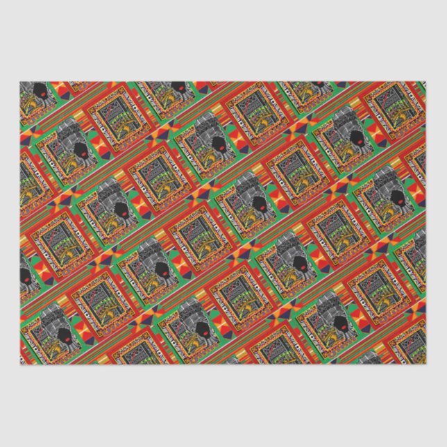 Papier Mousseline Ethnique (Recto)