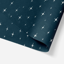 Étoiles de Noël géométriques en bleu marine