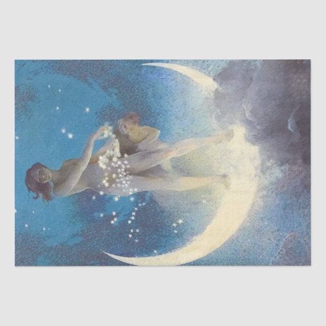 Papier Mousseline Étoiles de printemps (1927) par Edwin Blashfield (Recto)