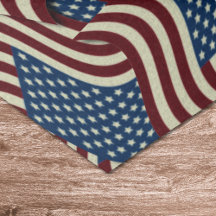 Étoiles & Grilles Red & Blue États-Unis drapeaux a
