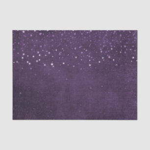 Papier Mousseline Étoiles violettes