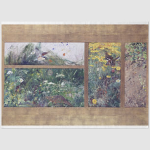 Papier Mousseline Études d'oiseaux, Bruno Liljefors