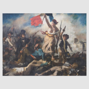 Papier Mousseline Eugene Delacroix - La Liberté guidant le peuple