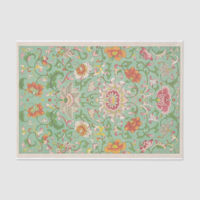 Papier Mousseline Exemples d'ornement chinois Pl. 67 par Owen Jones (Recto)