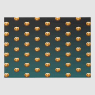 Papier Mousseline Face Citrouille Halloween