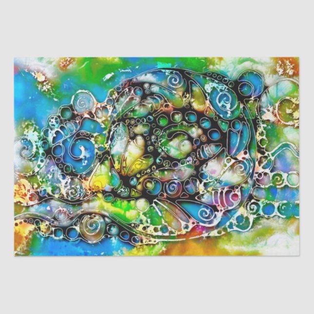 Papier Mousseline Façons De Vivre - Art Neurographique 7 (Recto)